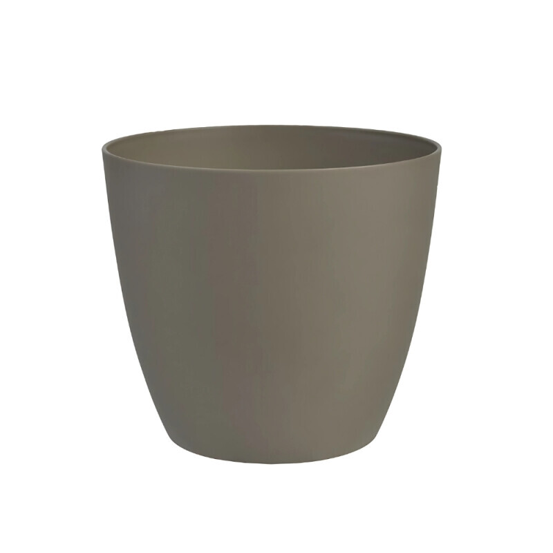 Květináč Ella mat Ø10cm taupe(12/krt)