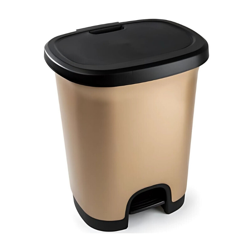P.Forte Koš odpadkový 18L Black+Oro (12/krt)