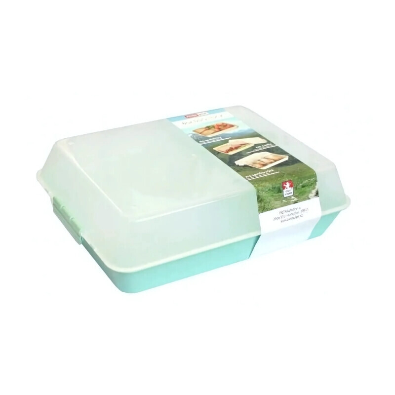 PP Box na svačinu DUO LOCK 20*26*7,5cm (20/krt)