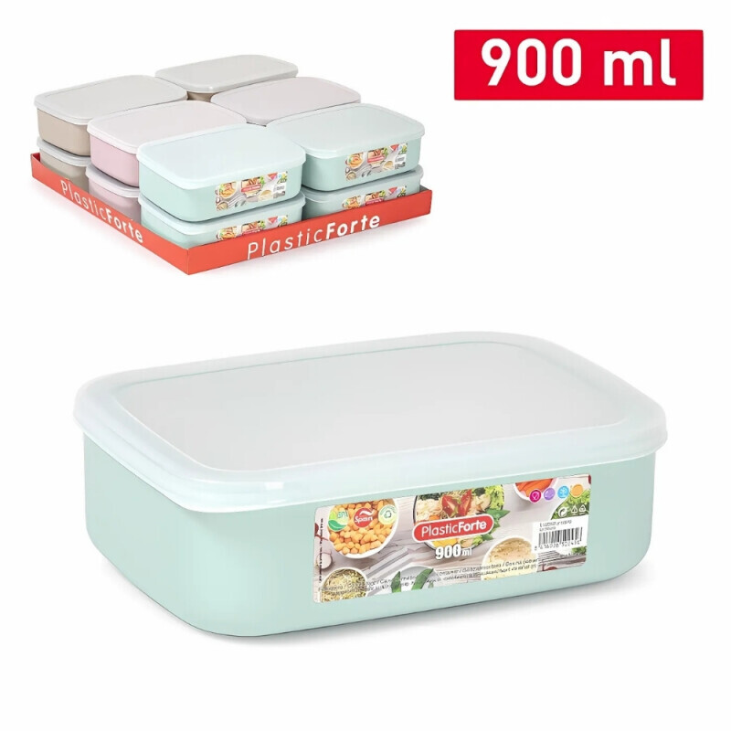 P.Forte Dóza plast Bento Combi obdél. 900Ml VRM (12/bal)