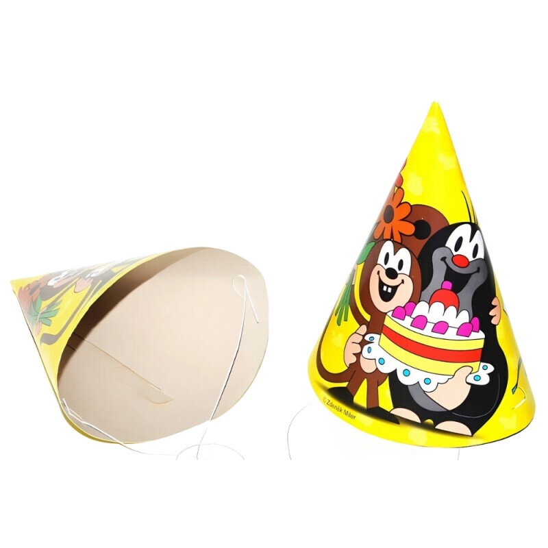 Párty čepička Krtek a kamarádi 6 ks, 15 cm