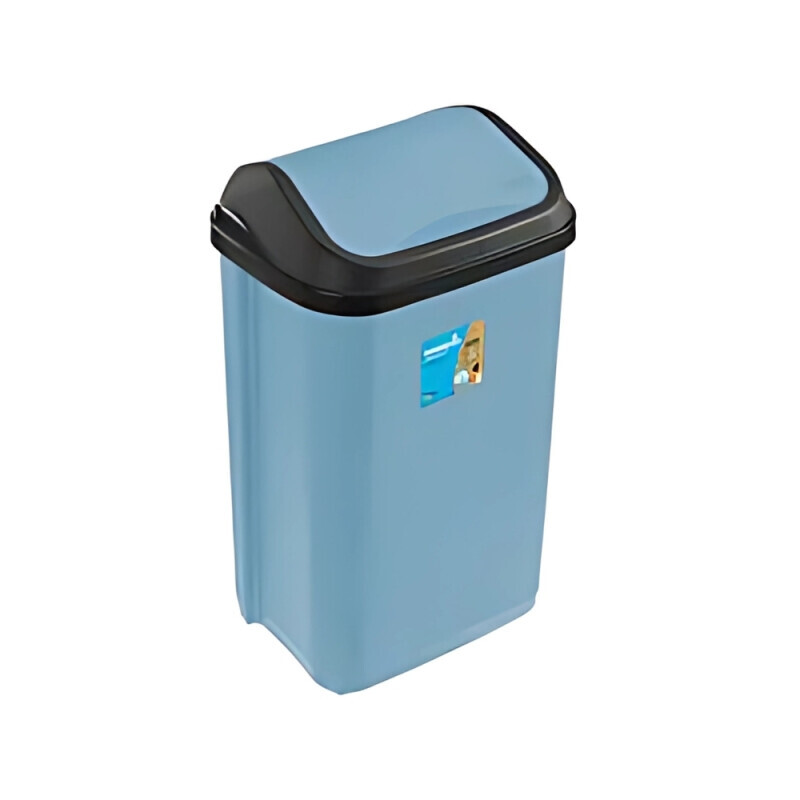 Odpadkový koš s kyvným víkem 25,5x19x38 10L modrá (6/krt)