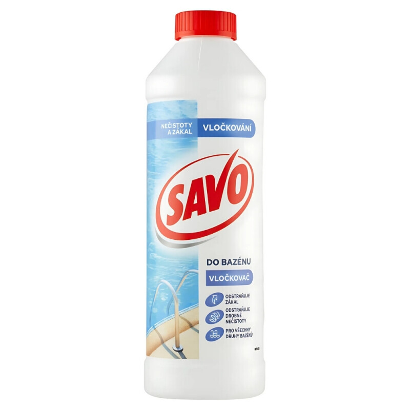 Savo 0.9L bazén vločkovač (6/krt)