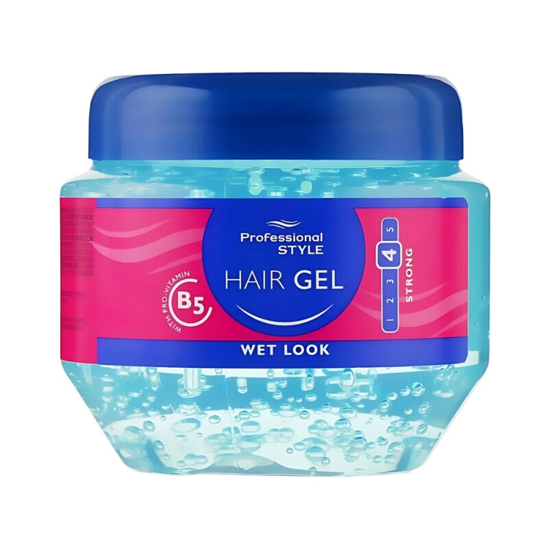 Professional Style Hair Gel 225ml Wet Look (24/bal)