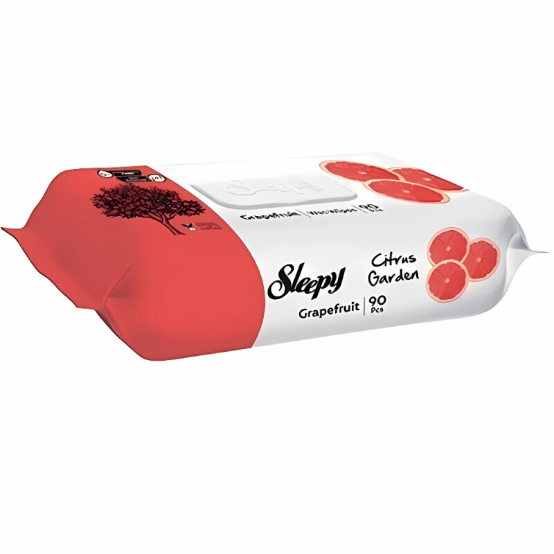 Sleepy Vlh.ubrousky 15ks Grapefruit (36/bal)