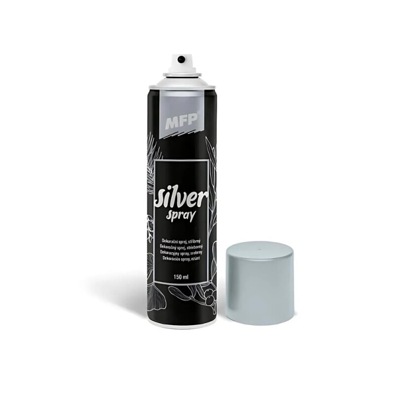 MFP 150ml Spray dekorační stříbrný (24/bal)