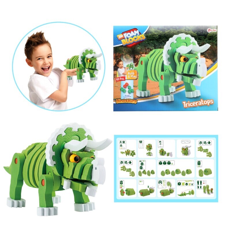 Toi-Toys Puzzle 3D Dino DIY L (8/krt)