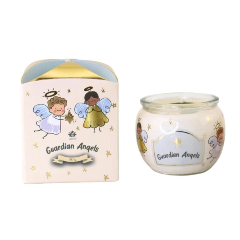 Arome Svíčka ve skle 90g Christmas Guardian Angels (12/bal 48/krt)