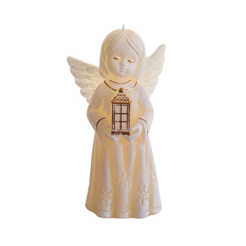 Bartek Svíčka Christmas Angel Bethlehem 170 Ecru (6/krt)