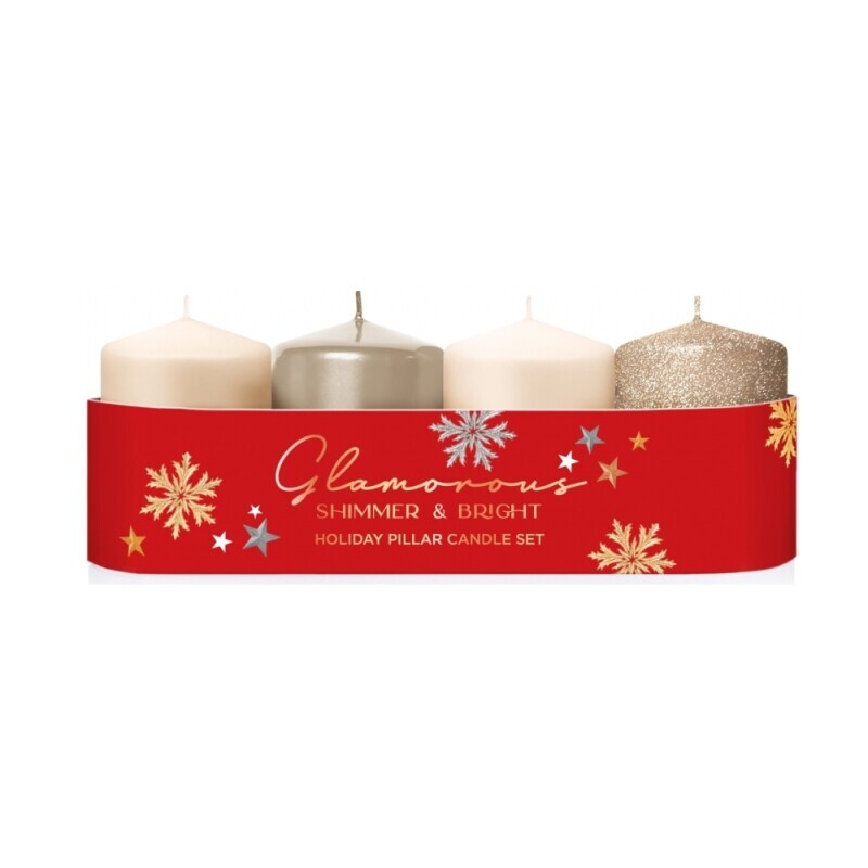 Bartek Svíčka adventní 50x70 4ks Glamorous Cappuccino MIX (12/krt)