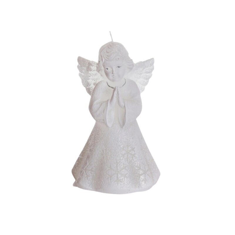 Bartek Svíčka Christmas Angel 150 White (12/krt)