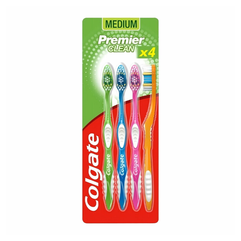 Colgate Zubní kartáček 4ks Clean Medium (12/krt)