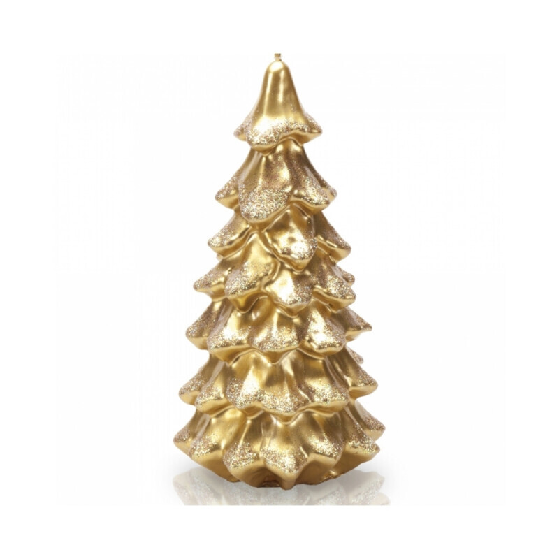 Bartek Svíčka Christmas Tree zlatá (12/krt)