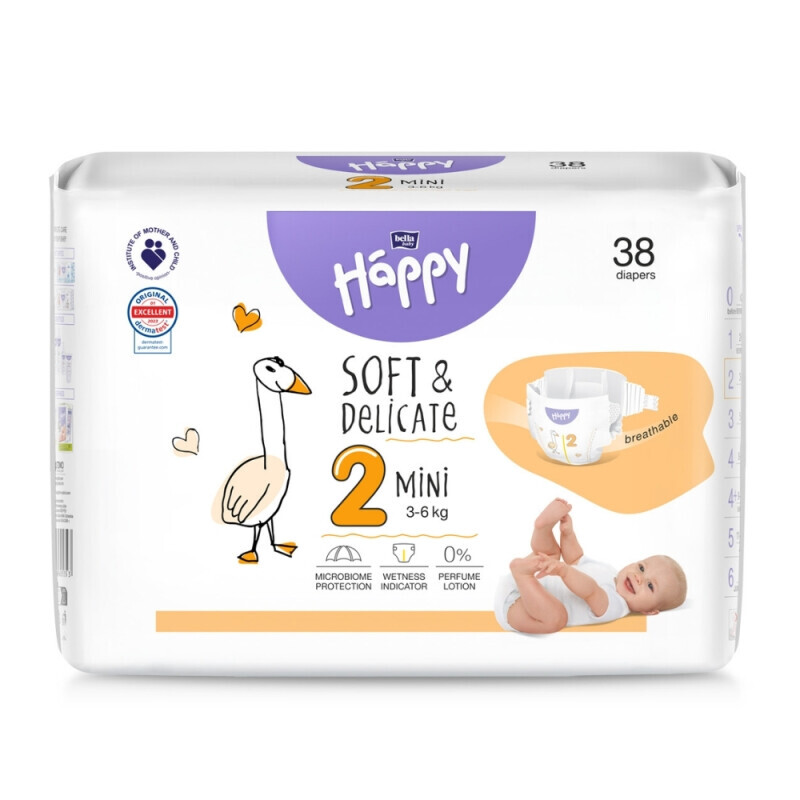 Bella Happy dětské pleny Mini 38ks (8/krt)