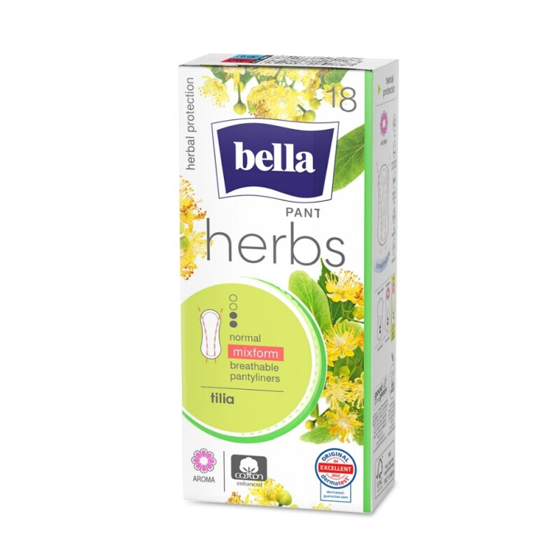 Bella Vložky Panty Herbs Tilia 18ks (20/krt)
