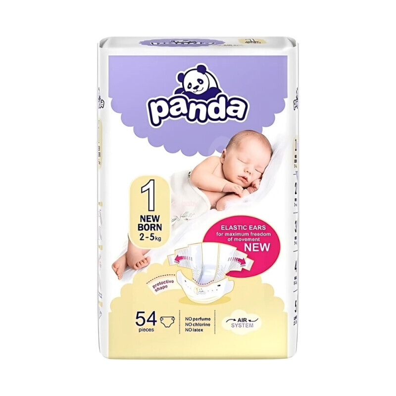 Bella Panda dětské pleny New born 54ks (6/krt)