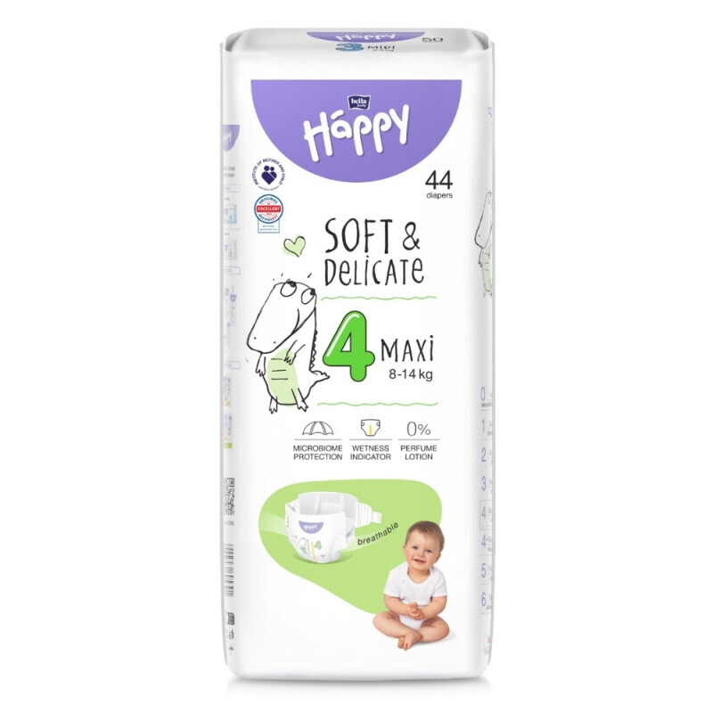 Bella Happy dětské pleny Maxi 44ks (6/krt)