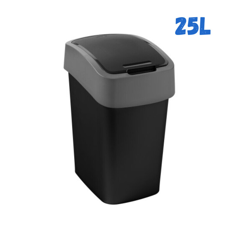 Curver Odpadkový koš 25L Střibrná/Černá (4/krt)