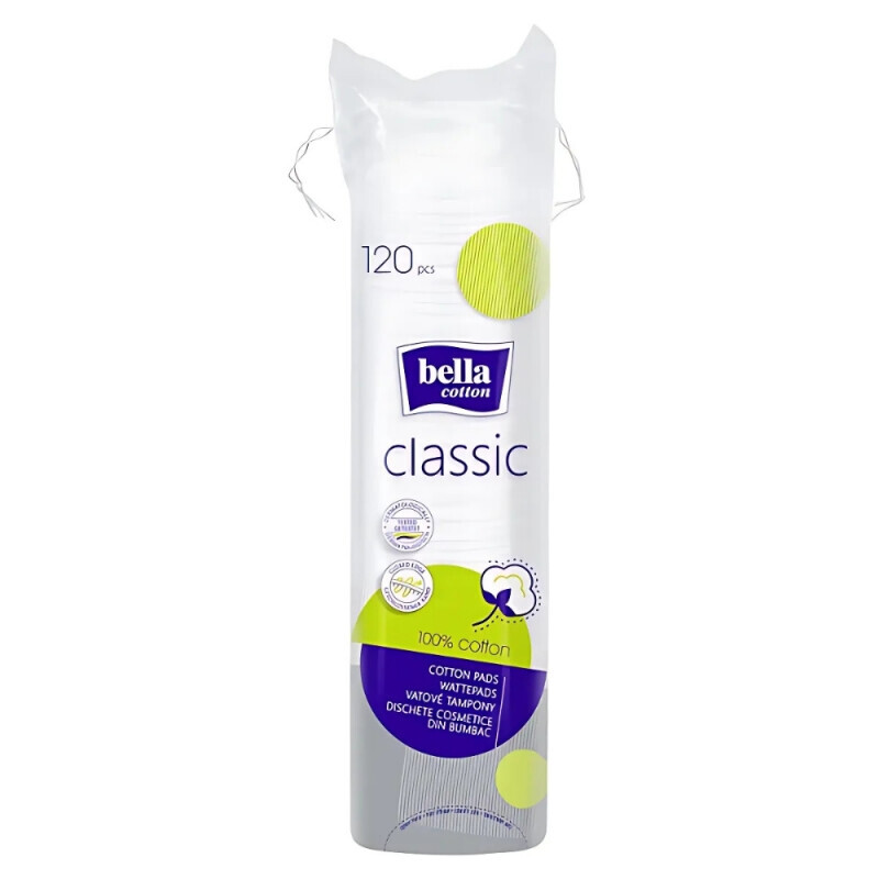 Bella Cotton Classic Kosmetické polštářky 120ks (35/krt)