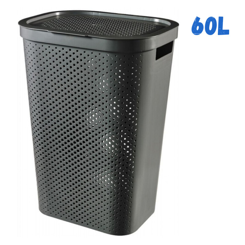 Curver Koš na prádlo 60L Tmavá šedá (6/krt)