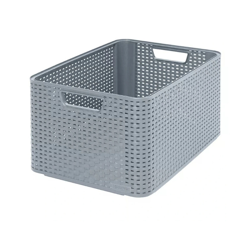 Curver Košík uložný Style L Tmavě šedá (3/krt)