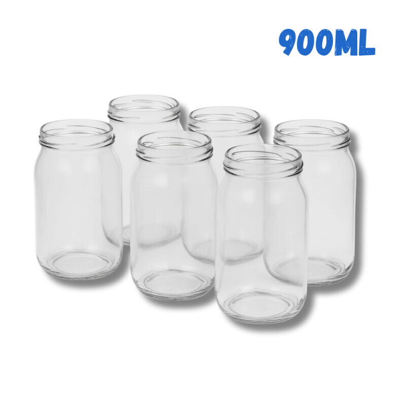 Sklenice zavařovací s víčkem 900ml Ø82 8ks