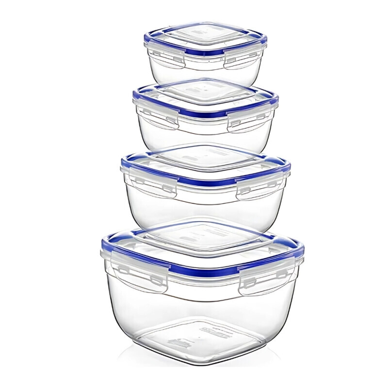 Dunya Dóza plast L&F hran. Set 4ks 275/500/900/1500ml(12/krt)