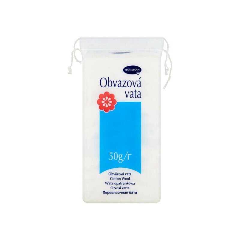 Hartmann Obvazová vata 50g (28/krt)