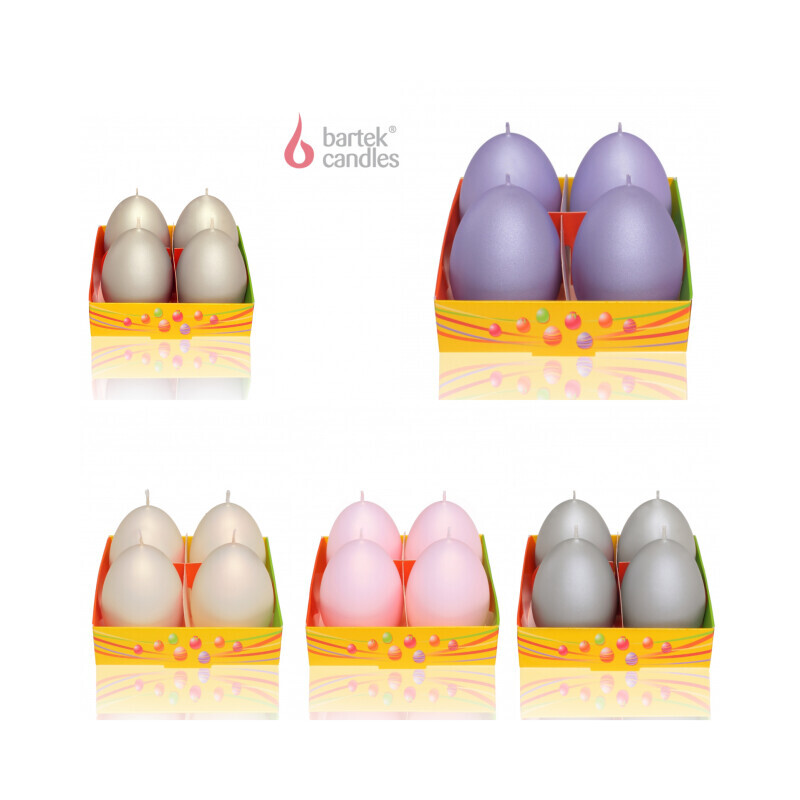 Bartek Svíčka Easter Egg 45/60 4ks Mats (24/krt)