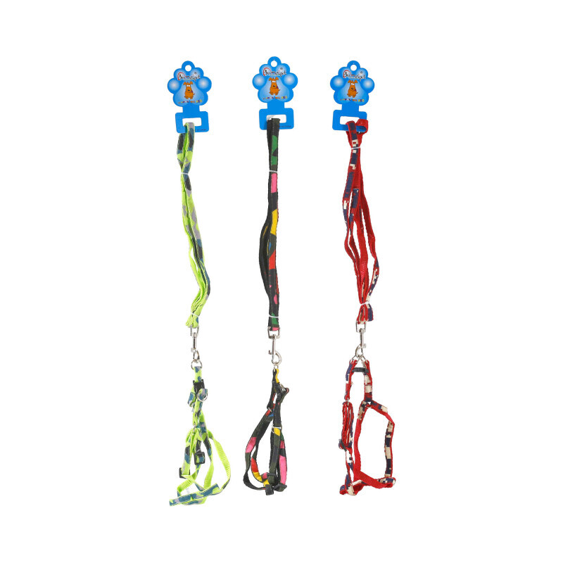 Postroj s vodítkem pro psy 1,2m (12/bal 240/krt)