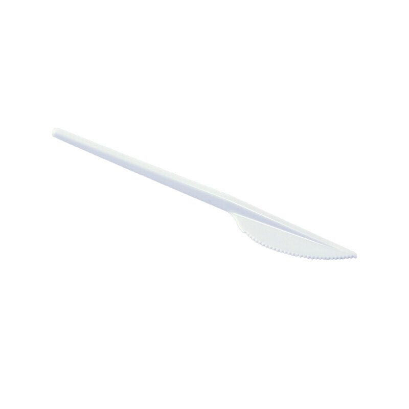 Nůž plast PP 18cm/50ks White (40/krt)
