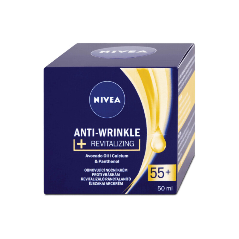 Nivea Pleť.krém 50ml Anti-Wrinkle Revitalizing 55+ night (3/bal 12/krt)