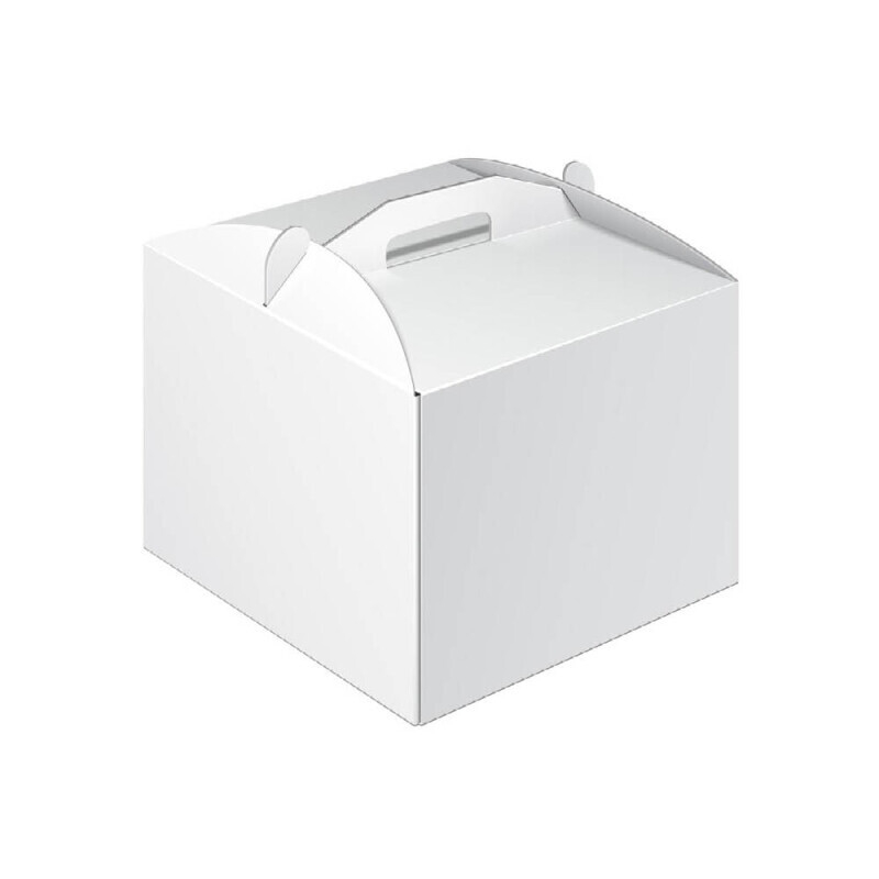 Dortová krabice s uchy 21*21*8cm (10/bal 250/krt)