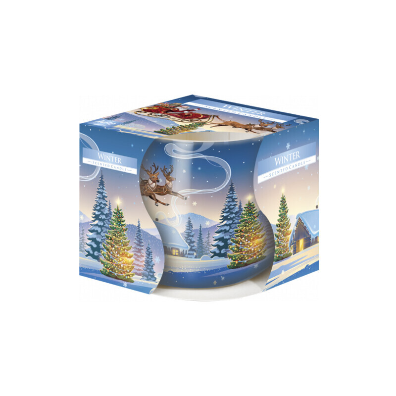 Bispol Svíčka ve skle SN71/100g Winter (6/krt)