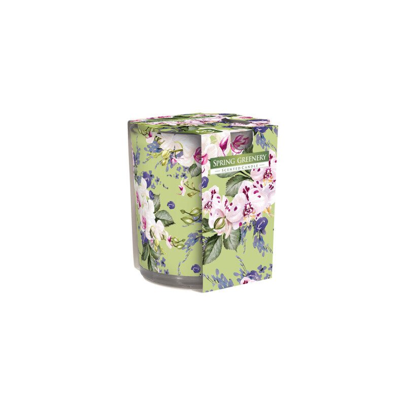 Bispol Svíčka ve skle SN72/100g Spring Greenery (6/krt)
