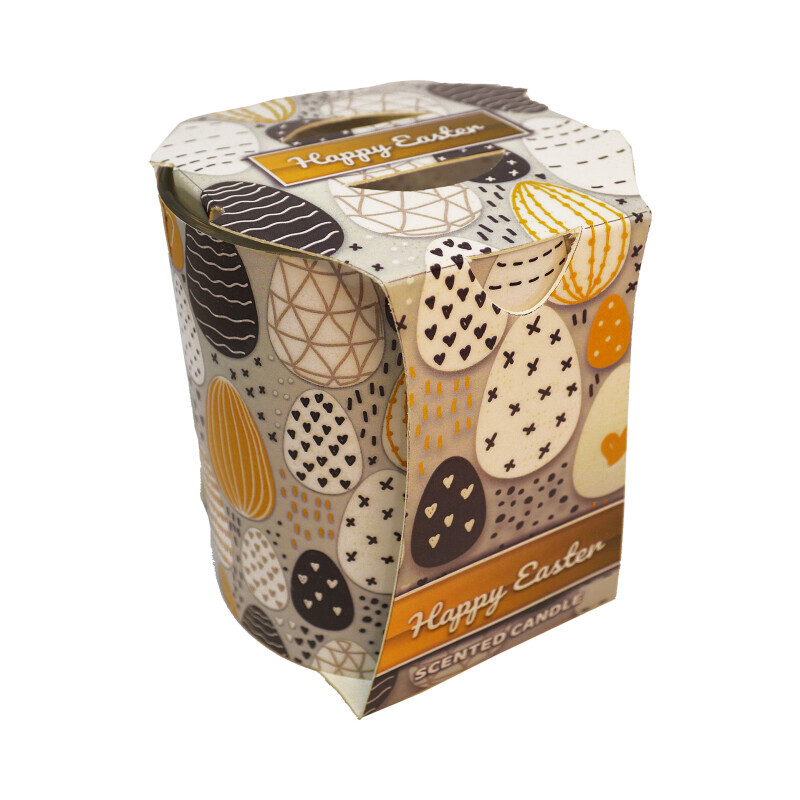 Admit Svíčka ve skle 90g Easter Grey Eggs (6/krt)