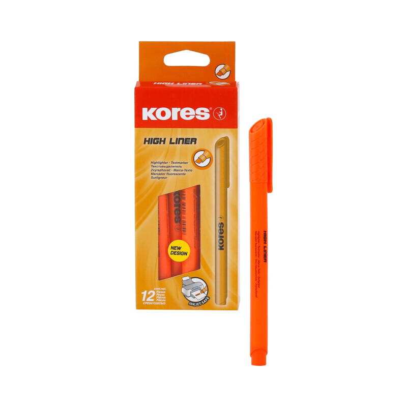 Kores Zvýrazňovač High Liner Orange (12/bal 360/krt)