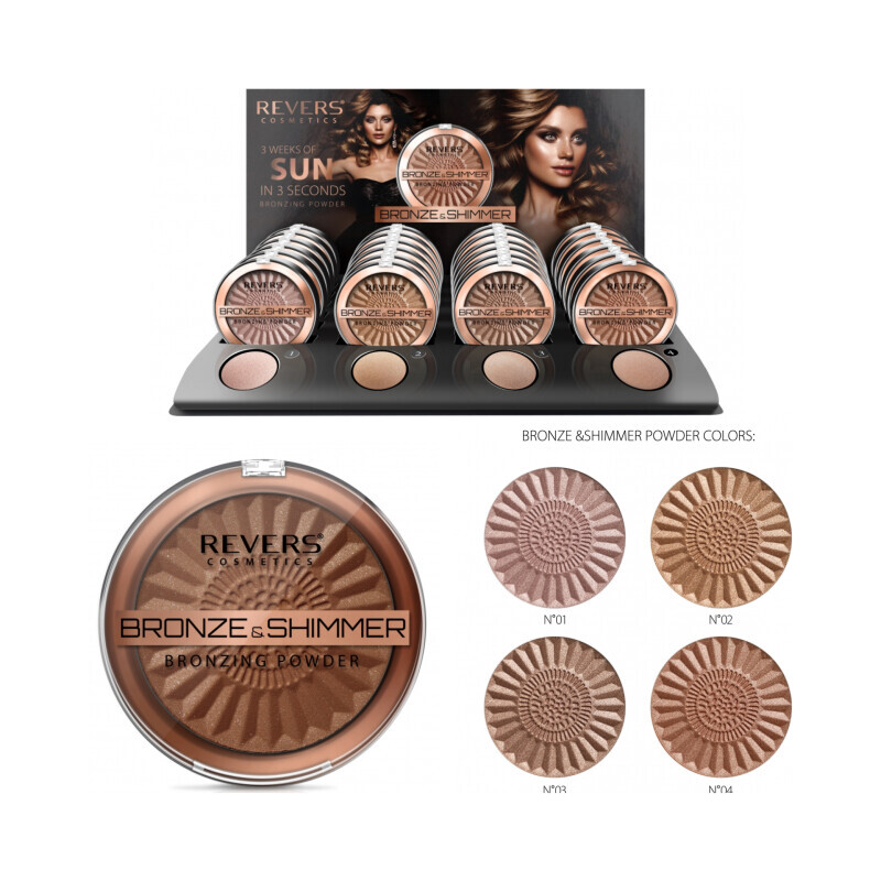 Revers Powder Brozing Bronze&Shimmer MIX 9g N (24/bal 144/krt)