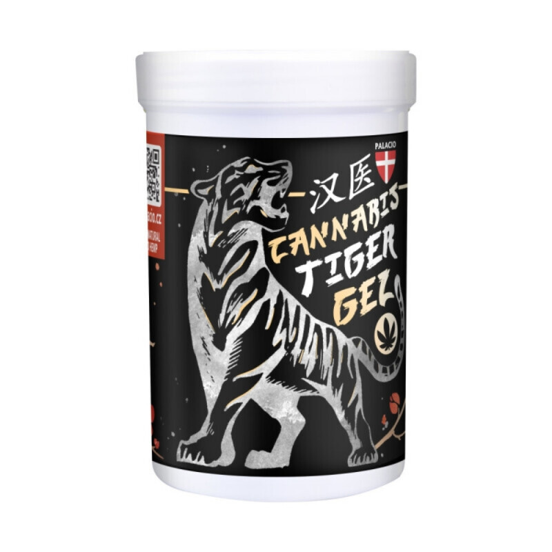 Palacio Tygří Masažní Gel 380ml s Konopím (6/krt) 