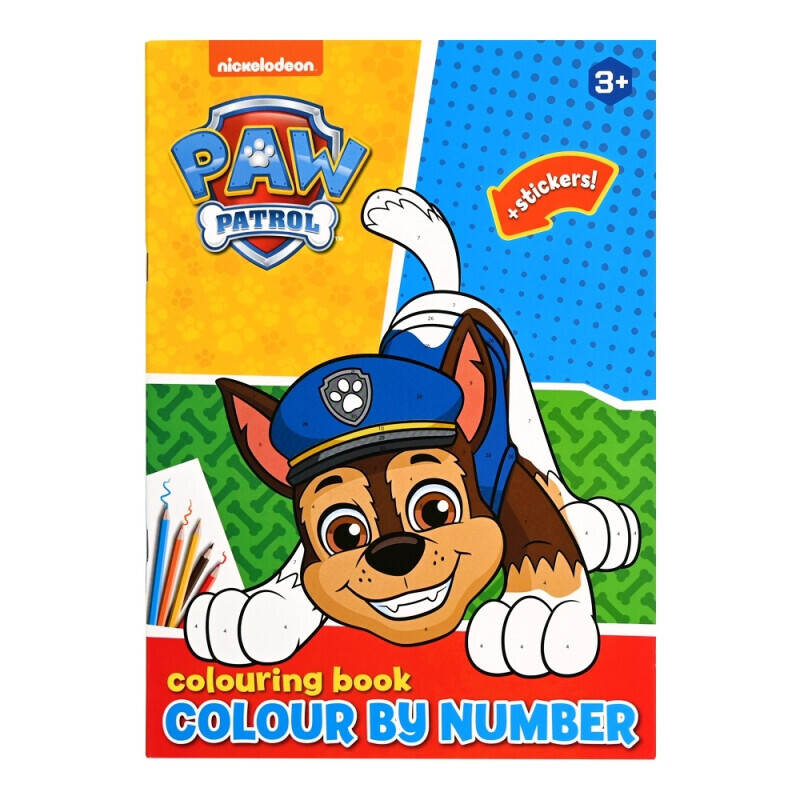 Paw Patrol Omalovanky s nálepky (24/krt)