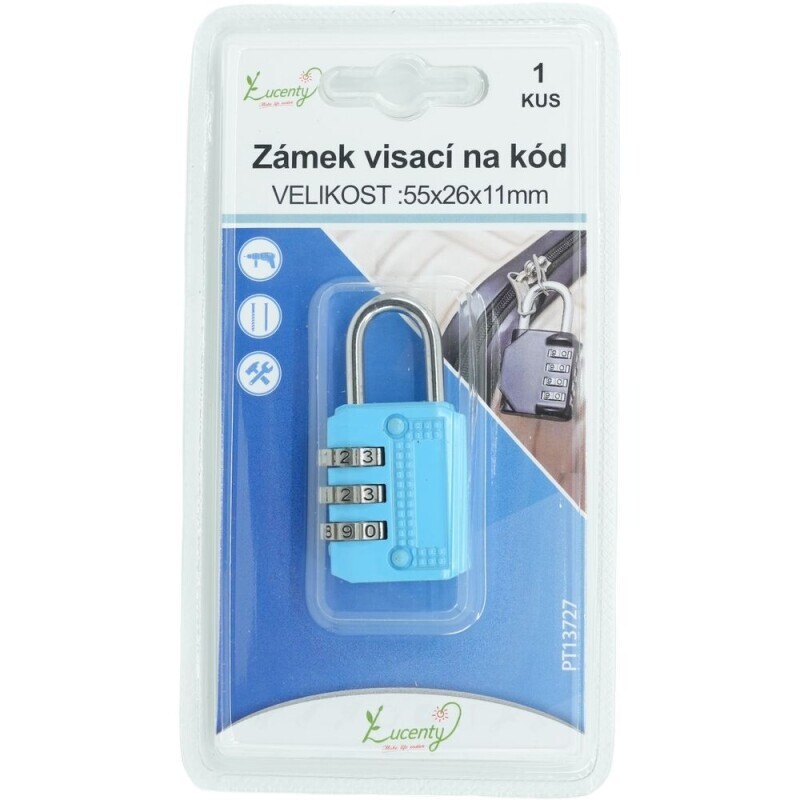 Zámek visací na kód (24/bal 288/krt)