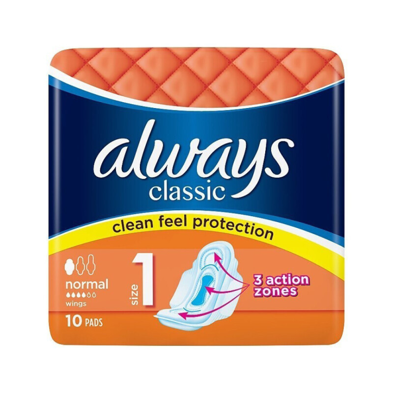 Always Vložky Classic Normal 10ks (16/krt)
