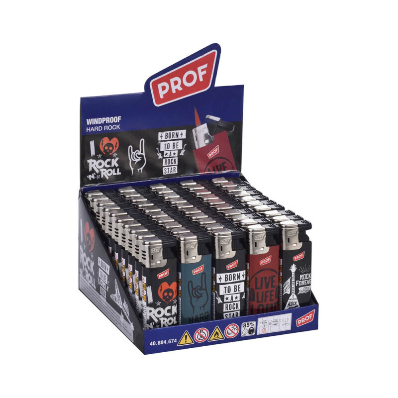 Prof Zapalovač Windproof Hard Rock (50/bal 800/krt)