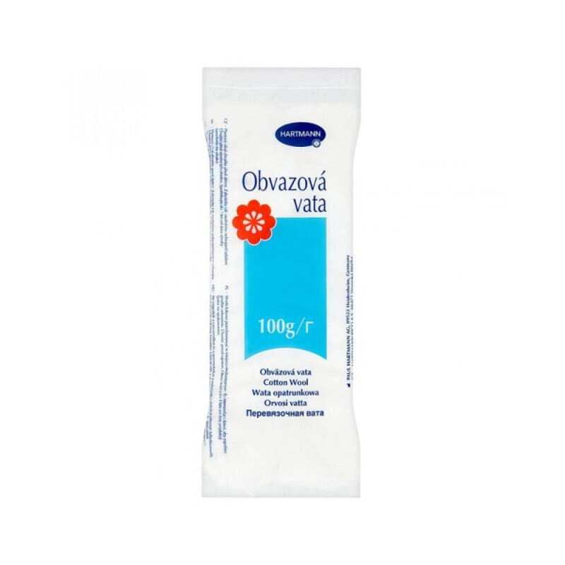 Hartmann Obvazová vata 100g (28/krt)