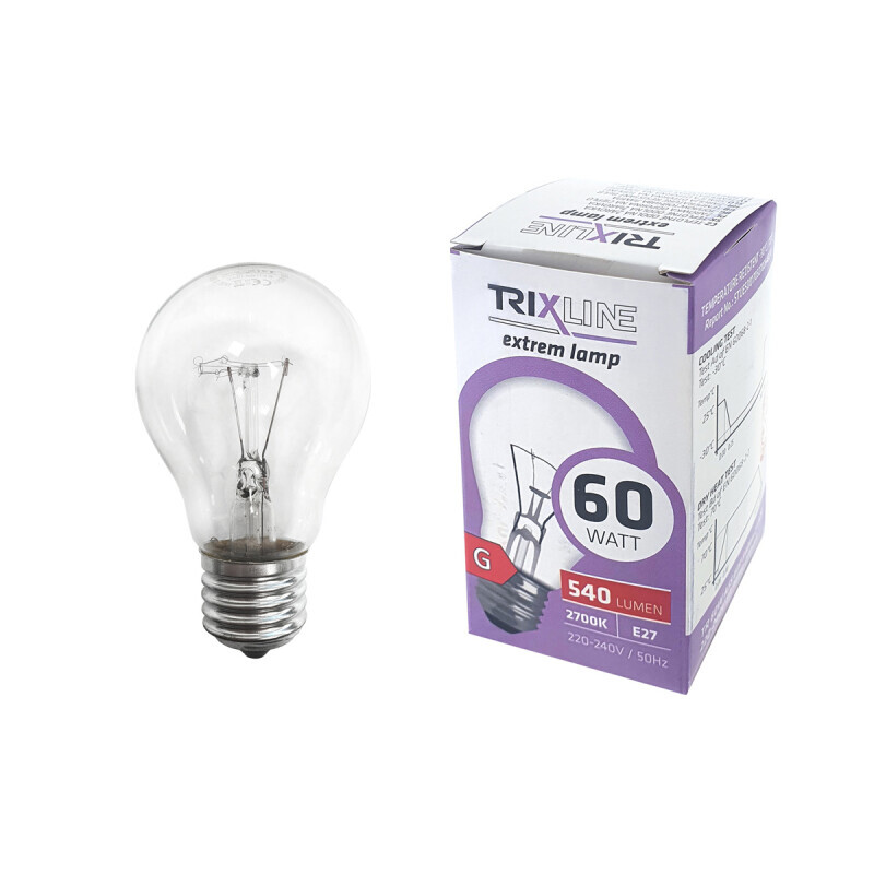 Trixline Žárovka BC Lux 60W E27 WW (10/bal 100/krt)