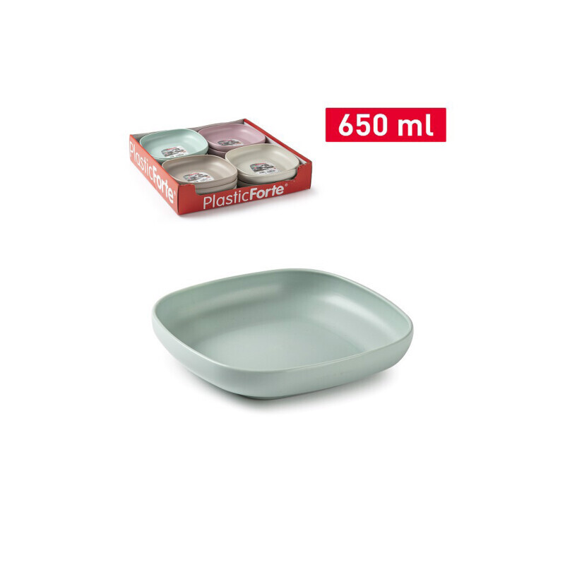 P.Forte Talíř plast Stilo 17cm VRM (12/bal)
