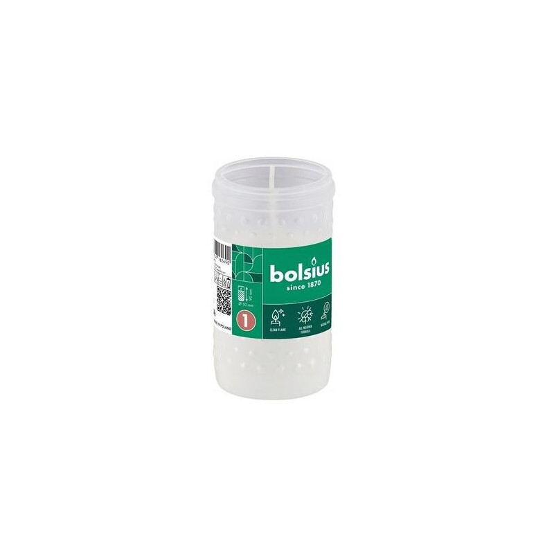 Bolsius Svíčka hřbitovní parafínová 20h/RP1 White (35/bal)