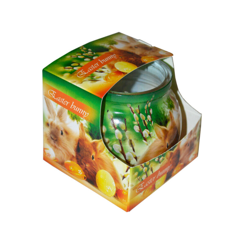 Admit Svíčka ve skle 85g Miral easter bunny (12/krt)