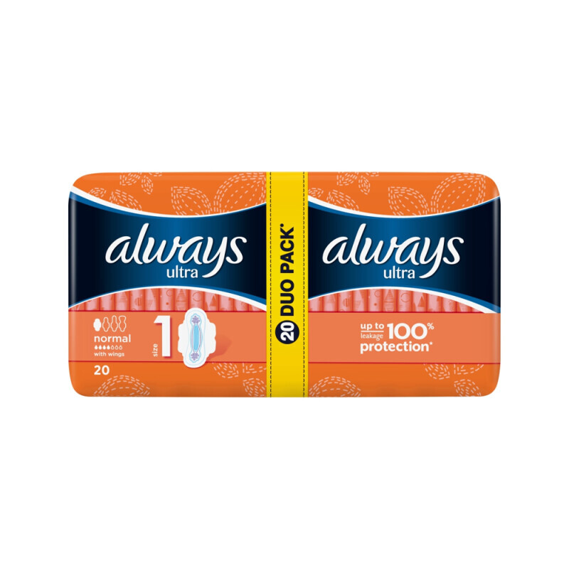 Always Vložky DUO Ultra Normal 20ks (10/krt)