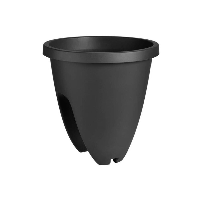 Truhlík na zábradlí Balconia OVI Ø26cm antracit (15/krt)